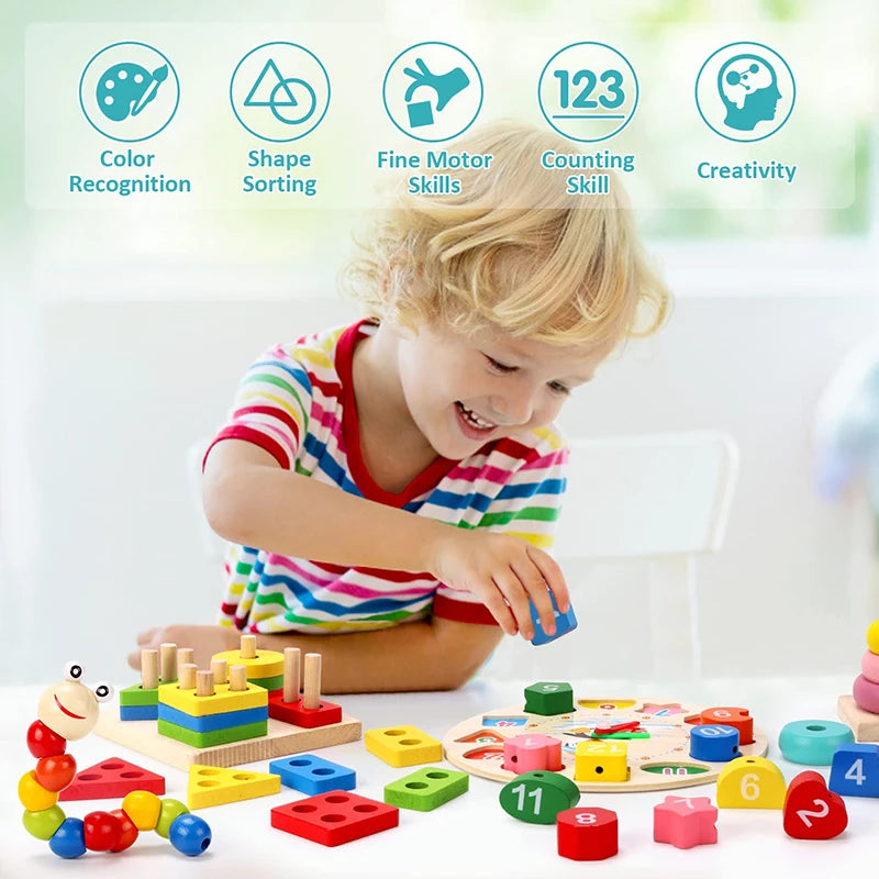 Montessori Wooden Learning Toy Set