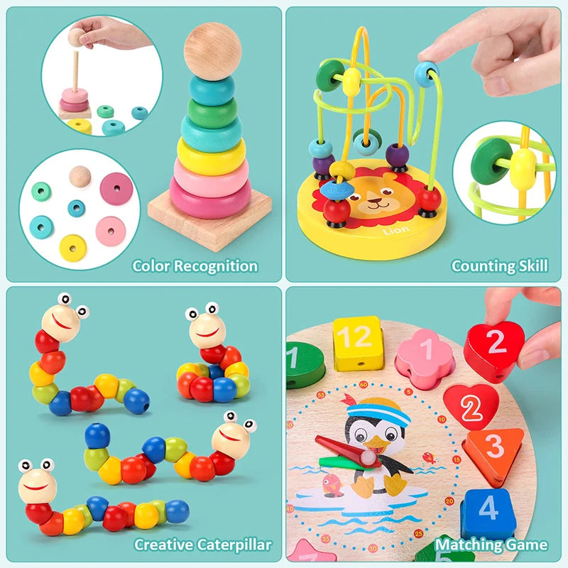 Montessori Wooden Learning Toy Set