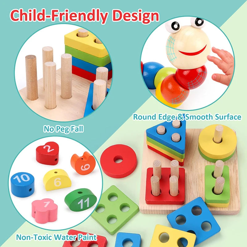 Montessori Wooden Learning Toy Set